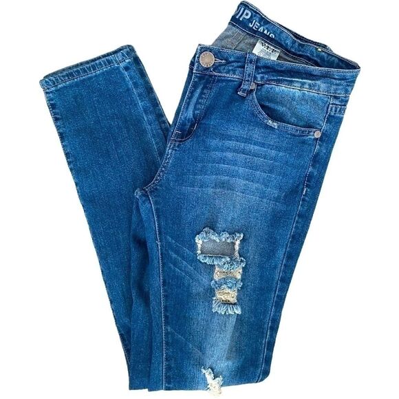 VIP Jeans Distressed Medium Wash Women's Size 5/6 - Picture 2 of 10